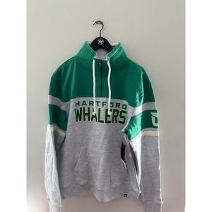 47 Brand Hartford Whalers Applique 1/4 Zip - Size M - NWT